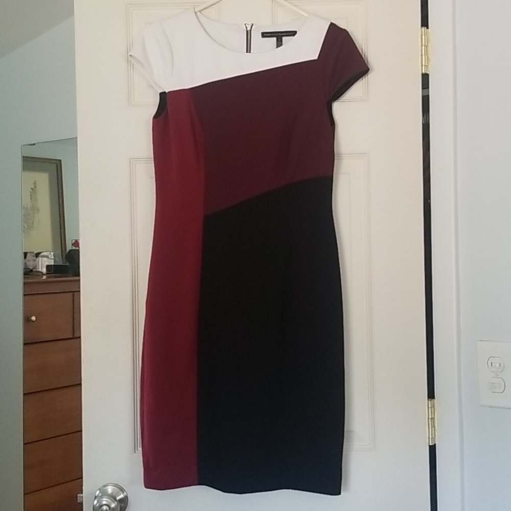 EUC WHBM Colorblock sheath dress